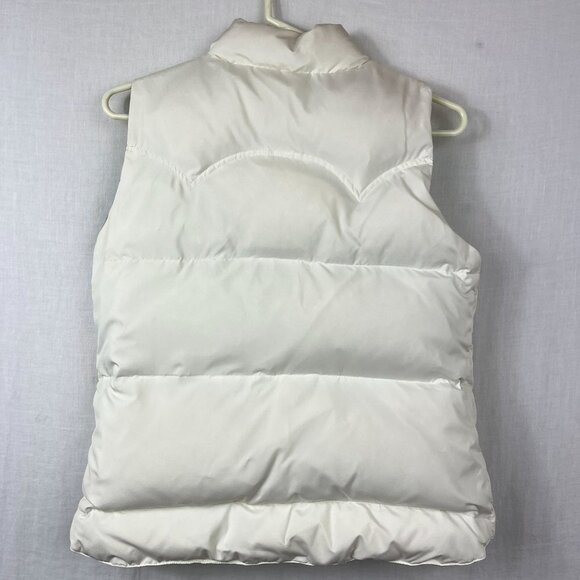 American Eagle Down Fill Reversible Puffer Vest Women S Y2K Kelly Green Rave AEO - Picture 10 of 16